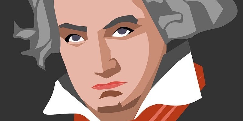 Ludwig Van Beethoven pacato, elegante, vigoroso …
