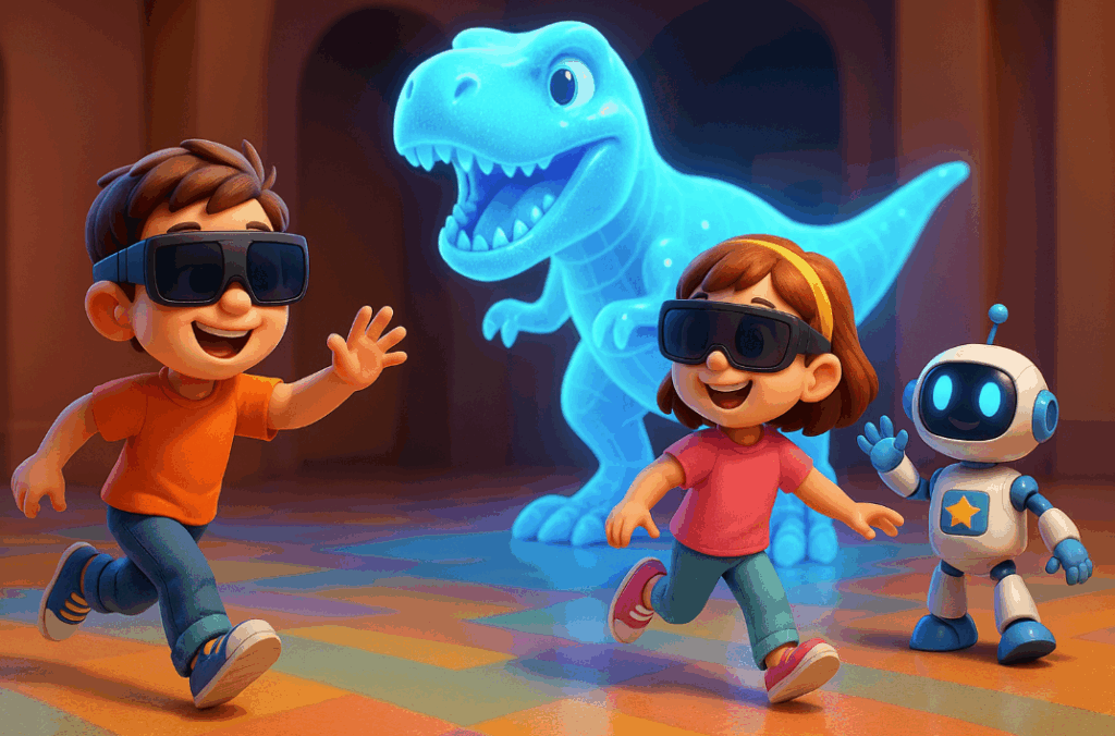 Un tuffo nel futuro: Tony e Angelica esplorano il “Museo delle Meraviglie Digitali”