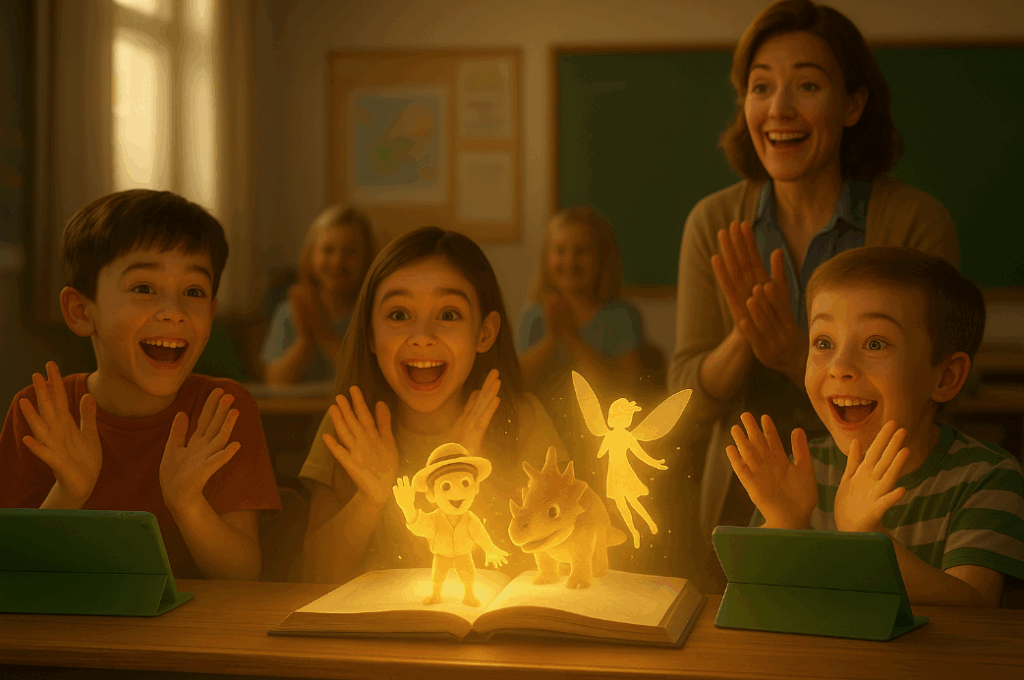 La magia dei libri che prendono vita in classe con la realtà aumentata