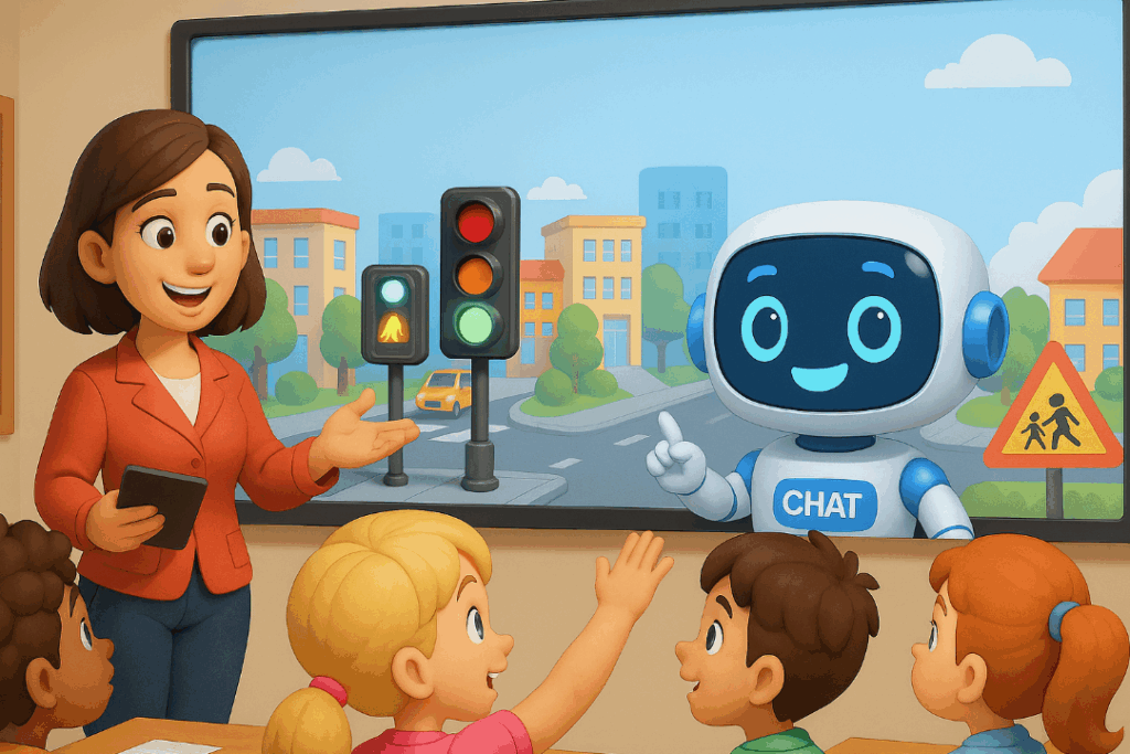 Chat e la classe curiosa: impariamo la sicurezza stradale