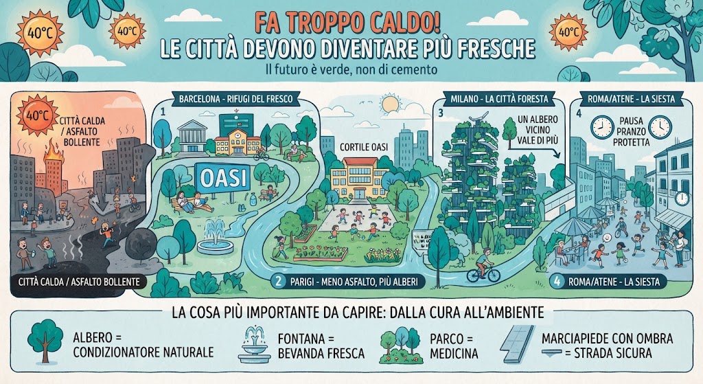 Fa troppo caldo! Le città devono diventare più fresche