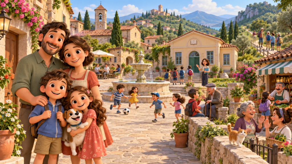 IL PAESE PIENO DI FAMIGLIE CHE STAVA PERDENDO LA SUA COMUNITÀ