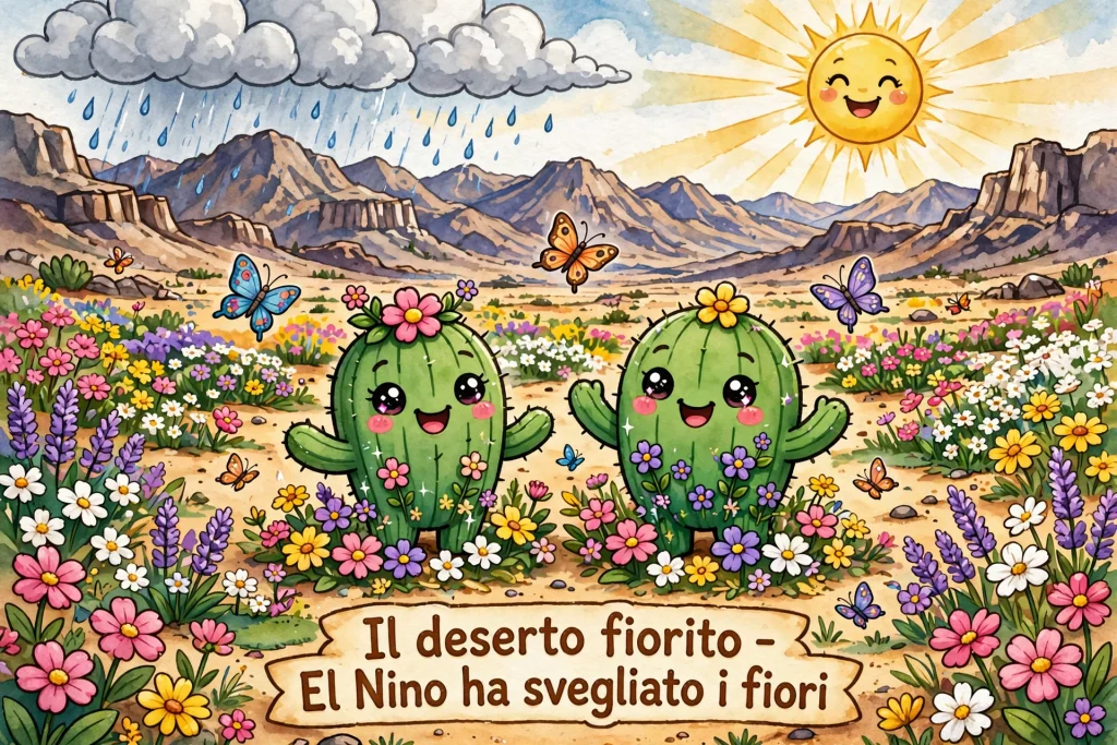 El Niño sta riempiendo di fiori il deserto di Atacama… racconta