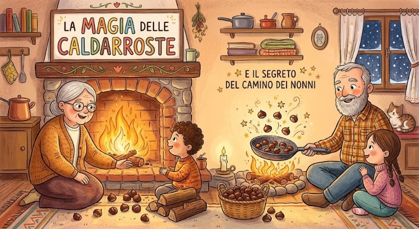 La magia delle caldarroste e il segreto del camino dei nonni